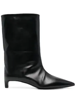 Jil Sander: Чёрные ботинки 