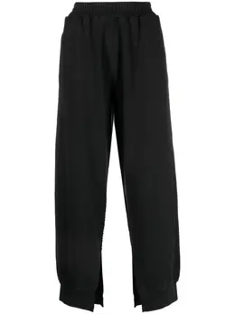 MM6 Maison Margiela: Чёрные брюки 