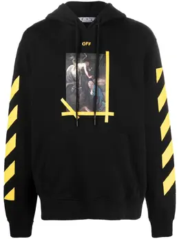 Off-White: Толстовка  Caravaggio с принтом