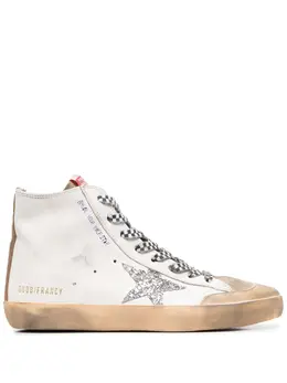 Golden Goose: Белые кроссовки 