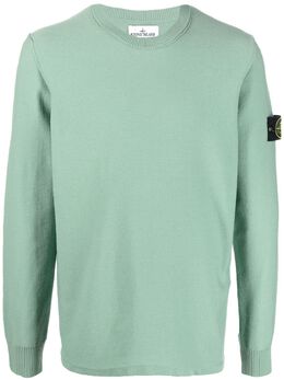 Stone Island: Зелёный свитер  Compass