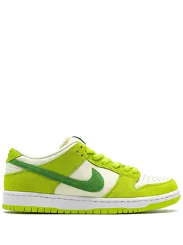 Nike: Зелёные кроссовки  SB Dunk Low Pro