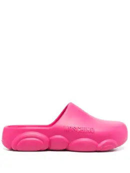 Moschino: Розовые сабо 