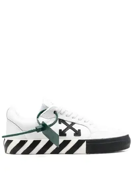 Off-White: Чёрные кроссовки  Vulcanized