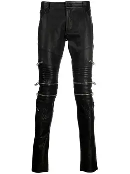 Philipp Plein: Кожаные брюки 