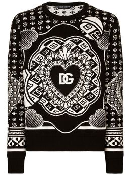 Dolce & Gabbana: Свитер с принтом 