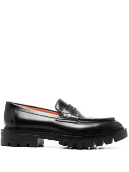 Santoni: Чёрные лоферы 