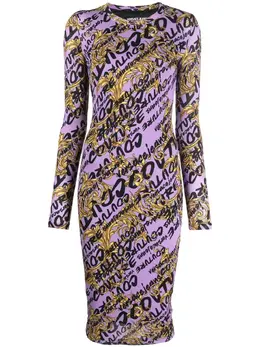 Versace Jeans Couture: Платье с принтом 