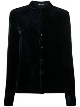 TOM FORD: Бархатная рубашка 