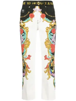 Versace Jeans Couture: Многоцветные брюки 