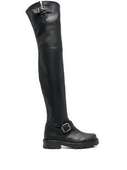 Jimmy Choo: Чёрные сапоги  Biker