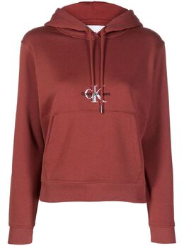 Calvin Klein Jeans: Коричневая толстовка 