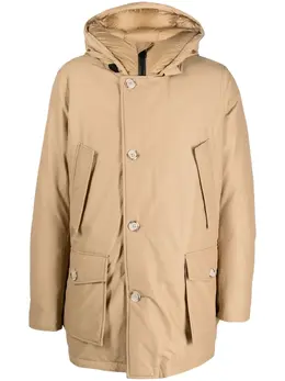 Woolrich: Пуховик  Arctic с капюшоном