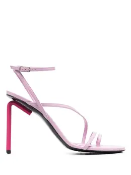 Off-White: Розовые сандалии  Allen