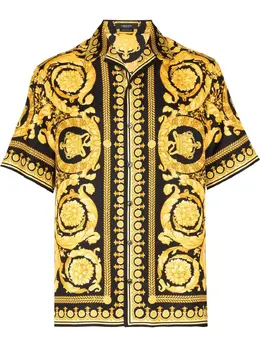 Versace: Рубашка  Barocco с принтом