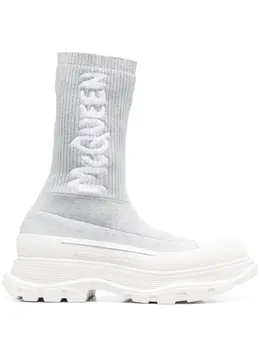 Alexander McQueen: Белые ботинки  Tread Slick