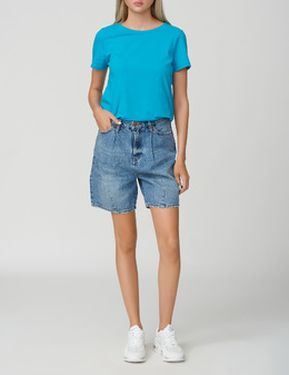 ARMANI EXCHANGE: Голубые шорты 