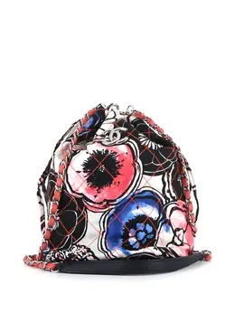 Chanel Pre-Owned: Сумка с растительным принтом 