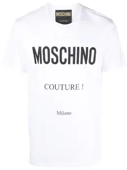 Moschino: Футболка с принтом 