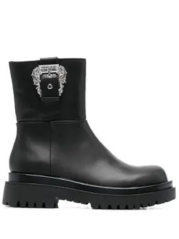 Versace Jeans Couture: Чёрные ботинки 