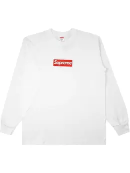 Supreme: Футболка  Box Logo с длинным рукавом