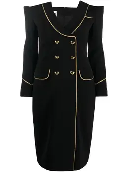 Moschino: Платье  Teddy Bear с открытыми плечами