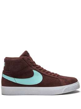 Nike: Бордовые кроссовки  SB Blazer Mid