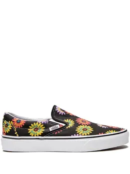 Vans: Чёрные мокасины  Classic Slip On