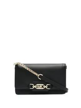 Michael Michael Kors: Чёрная сумка через плечо 