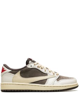 Jordan: Коричневые кроссовки  Air Jordan 1 Travis Scott