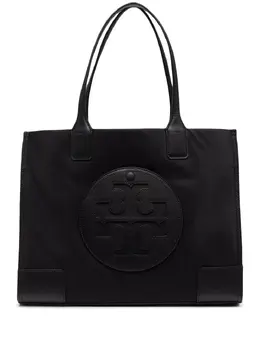 Tory Burch: Чёрная сумка-шоппер  Ella