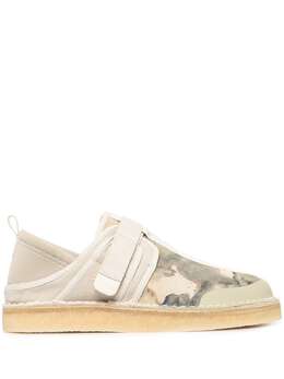 Clarks Originals: Белые мокасины 