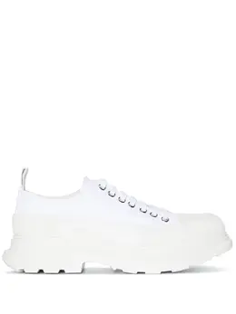 Alexander McQueen: Белые кроссовки  Tread Slick