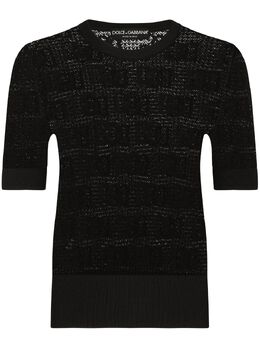 Dolce & Gabbana: Жаккардовый свитер  DG