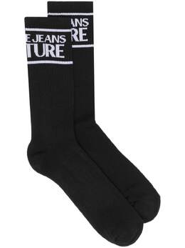Versace Jeans Couture: Чёрные носки 