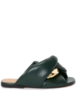 JW Anderson: Зелёные сандалии  Chain