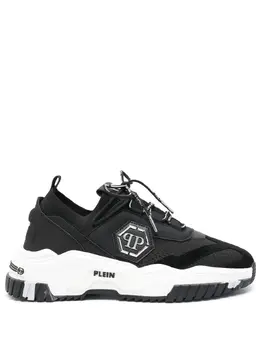 Philipp Plein: Чёрные кроссовки  Hexagon
