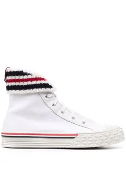 Thom Browne: Белые кроссовки  RWB