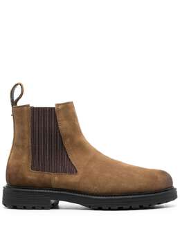 Diesel: Коричневые ботинки 