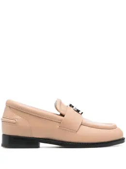 Lanvin: Светлые лоферы 