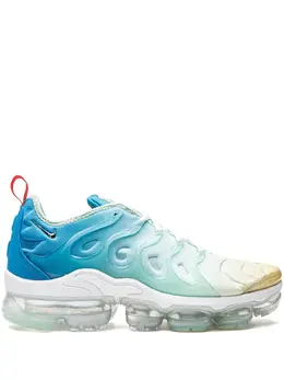 Nike: Голубые кроссовки  Air Vapormax Plus