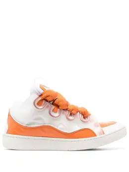 Lanvin: Белые кроссовки  Curb
