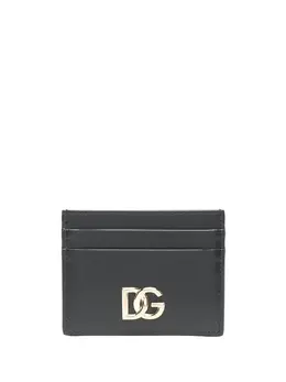 Dolce & Gabbana: Чёрный картхолдер  DG