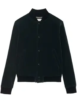 Saint Laurent: Бархатная куртка  Teddy