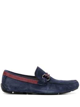 Salvatore Ferragamo: Голубые туфли  Gancini
