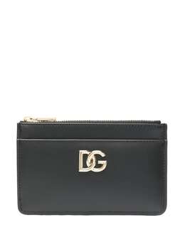 Dolce & Gabbana: Чёрный картхолдер  DG