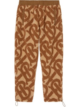 Burberry: Флисовые брюки  Monogram