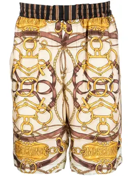 Moschino: Шорты  Teddy с принтом