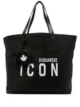 Dsquared2: Сумка-шоппер с принтом 