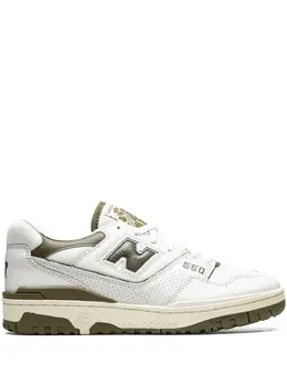 New Balance: Белые кроссовки  550